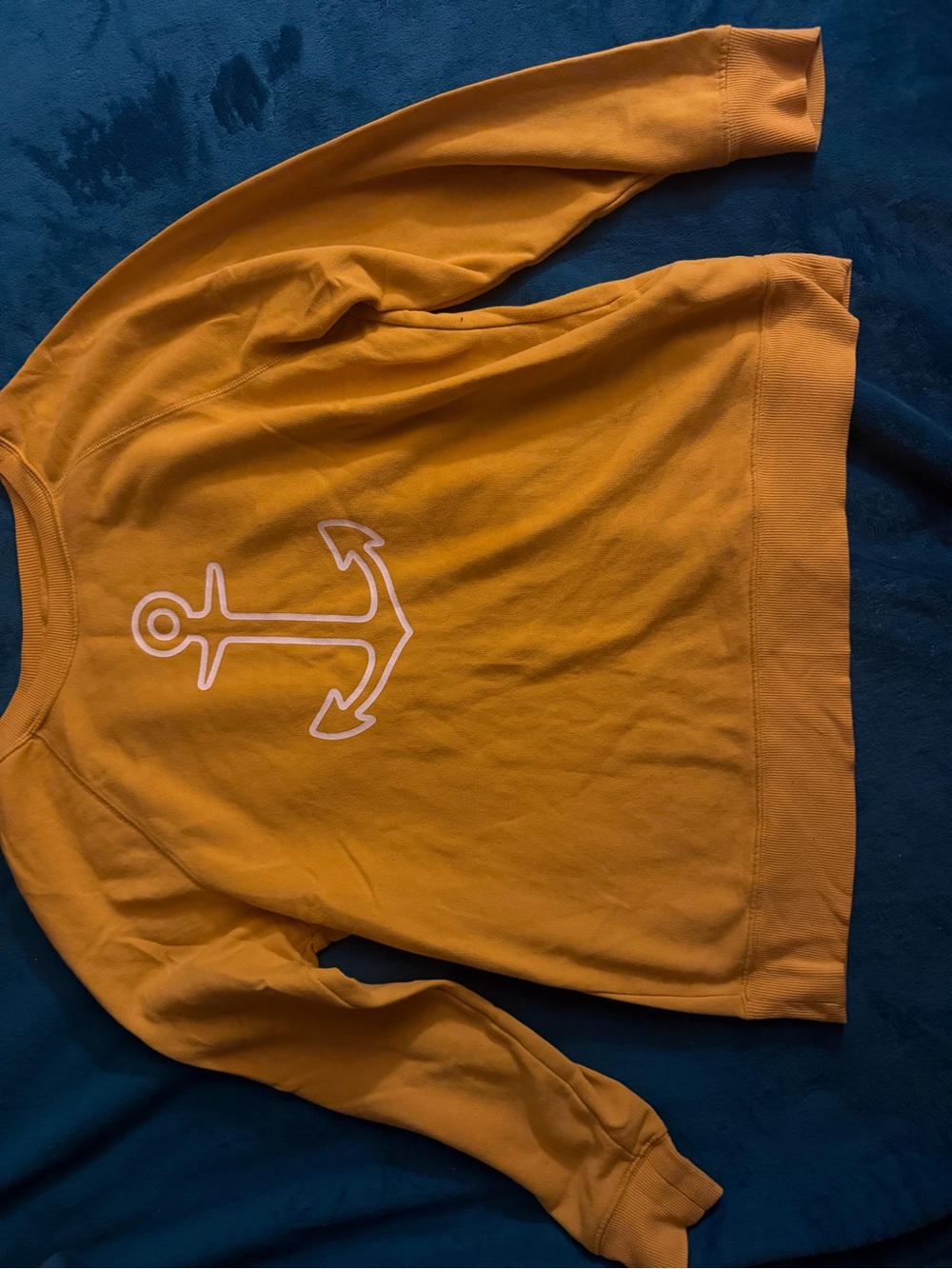 Old Navy yellow anchor sweater